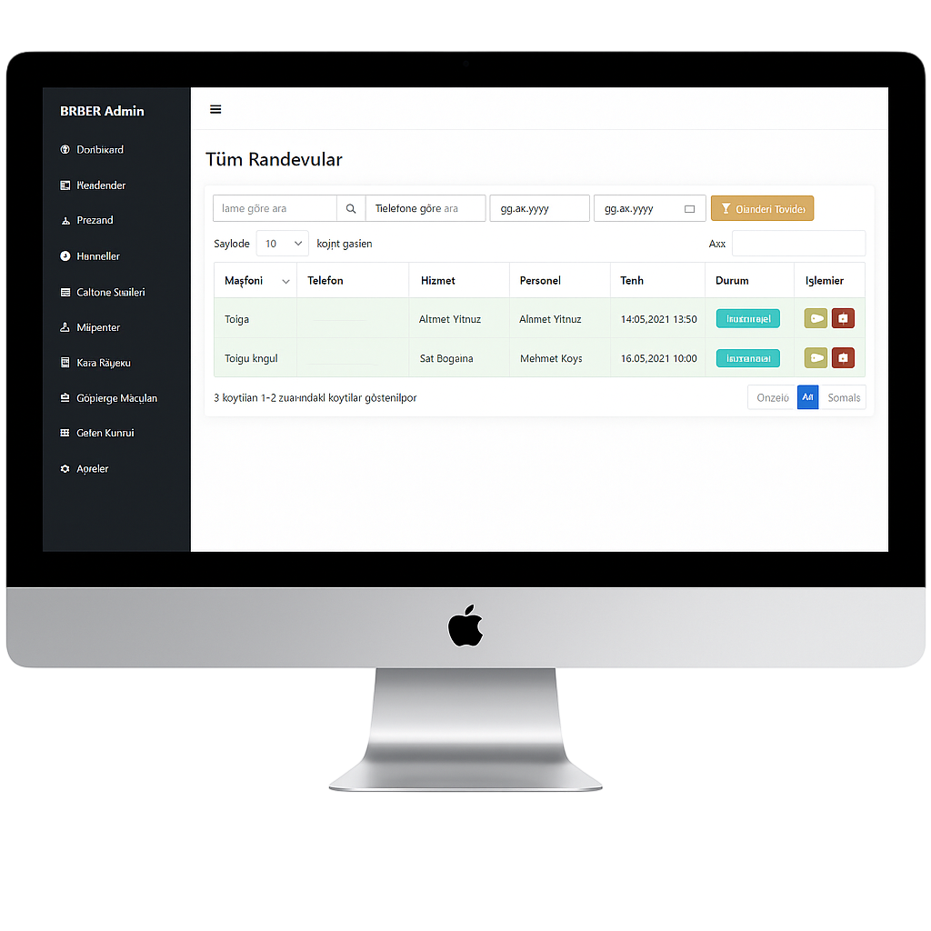 Randevu Takip Ekranı